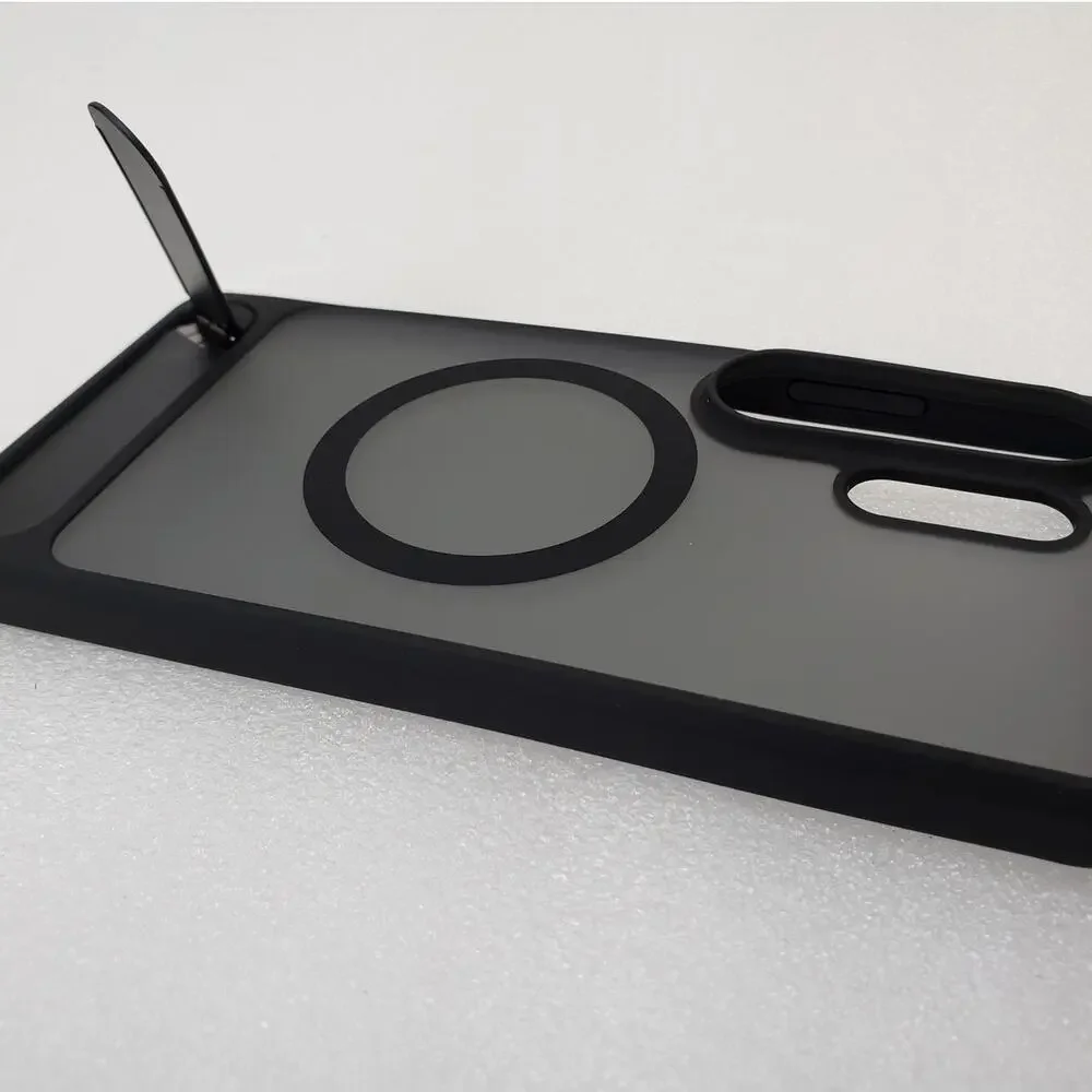 TORRAS Strong Magnetic Case with Kickstand for Samsung Galaxy S26 Ultra - Black
